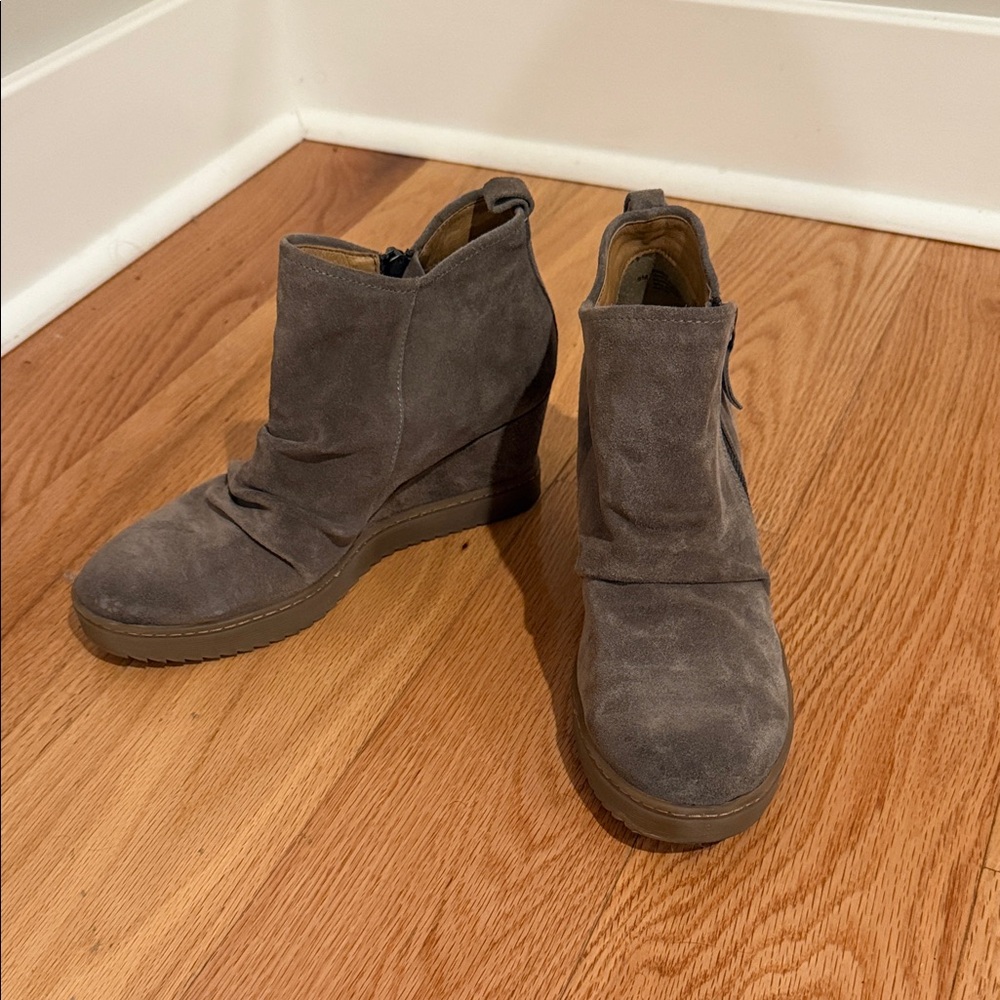 Sofft Suede Wedge Boots